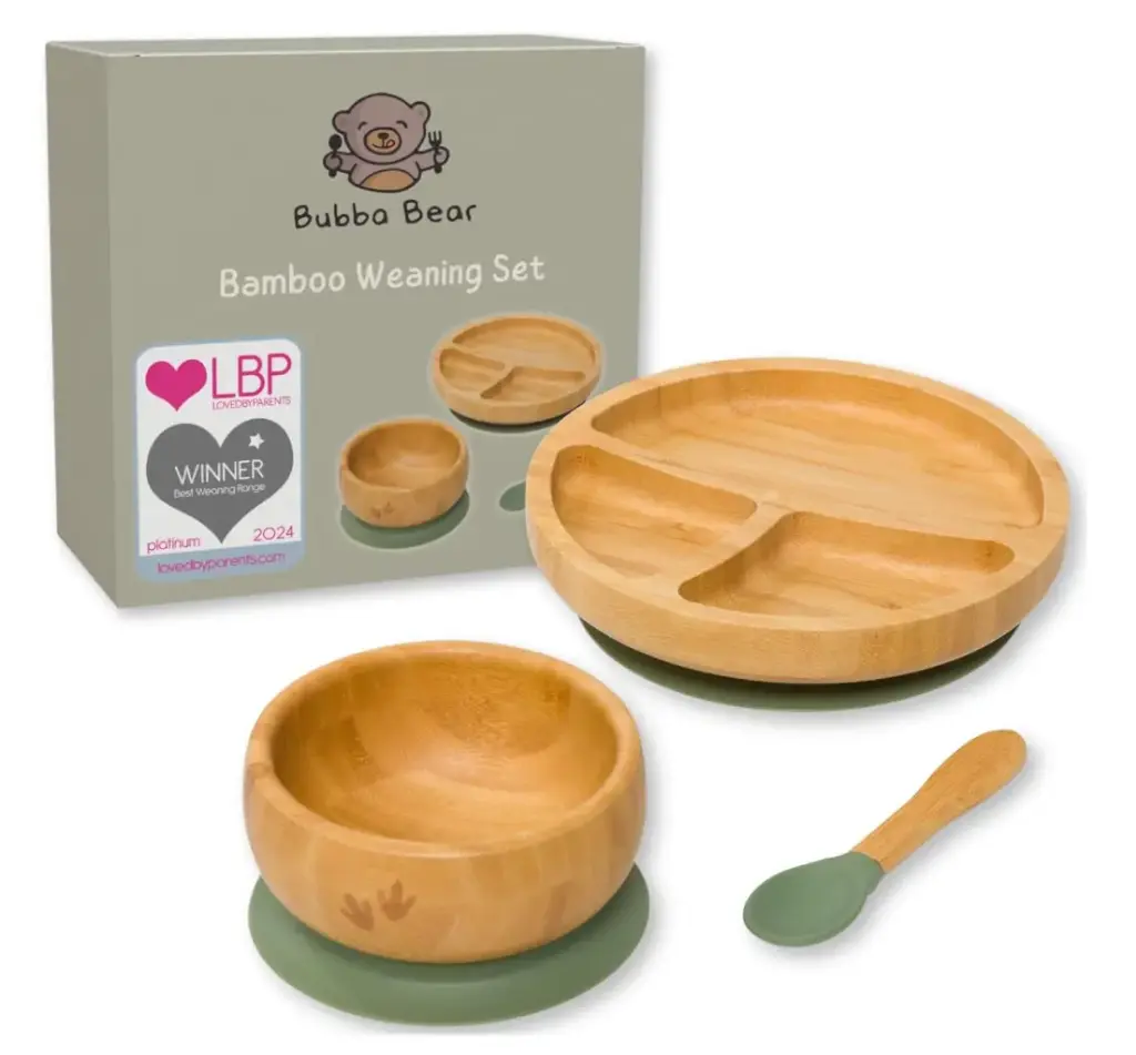 Juego de Alimentación Ecológico con Bambú y Silicona